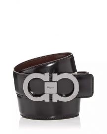 Salvatore Ferragamo Men  x27 s Double Gancini Buckle Reversible  Leather Belt Men - Bloomingdale s at Bloomingdales